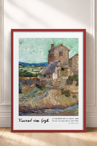 HOMEPACK Ahşap Çerçeveli Tablo Çerçeveli Poster Sanatsal Modern Duvar Dekoru VAN GOGH-04