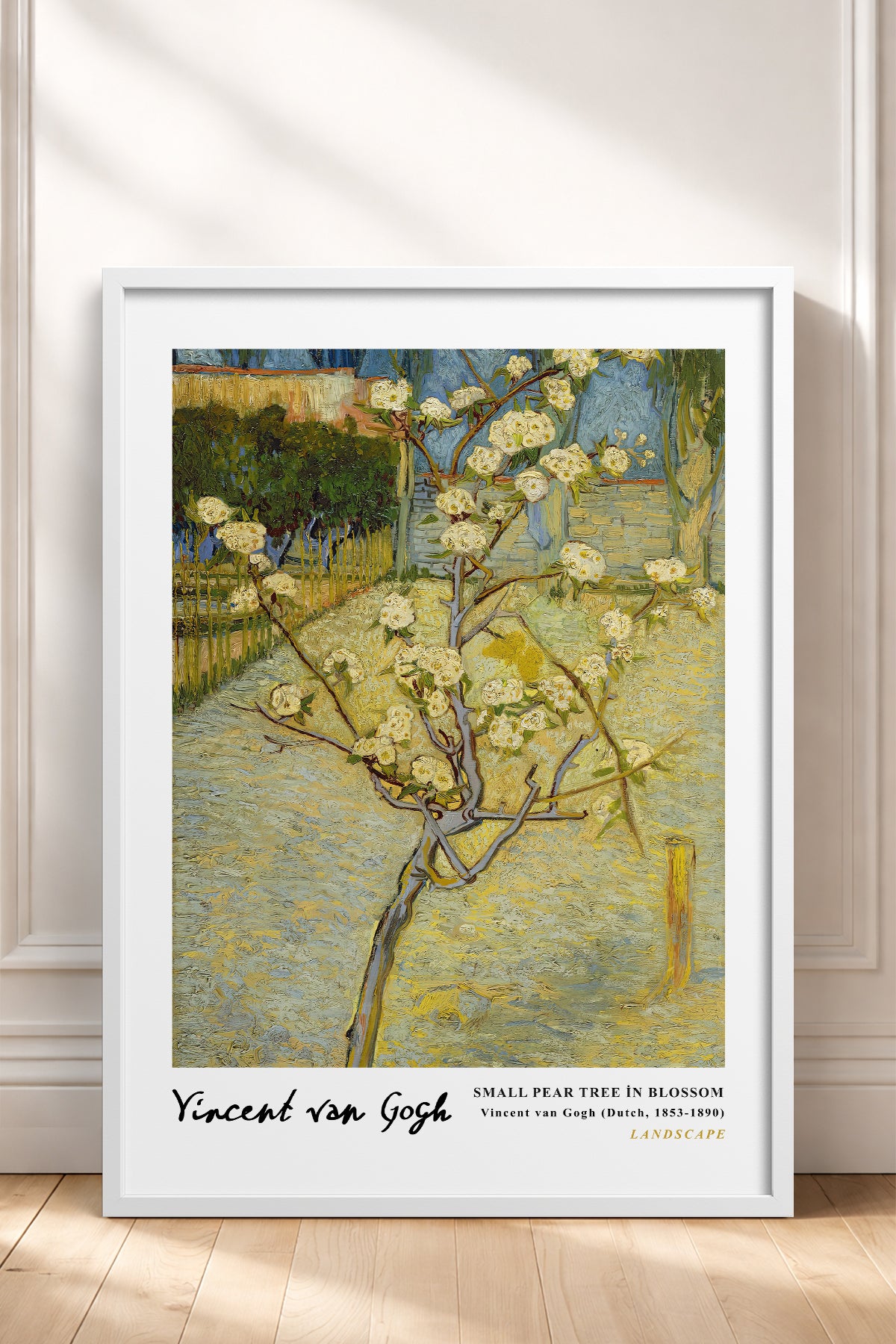 HOMEPACK Ahşap Çerçeveli Tablo Çerçeveli Poster Sanatsal Modern Duvar Dekoru VAN GOGH-05