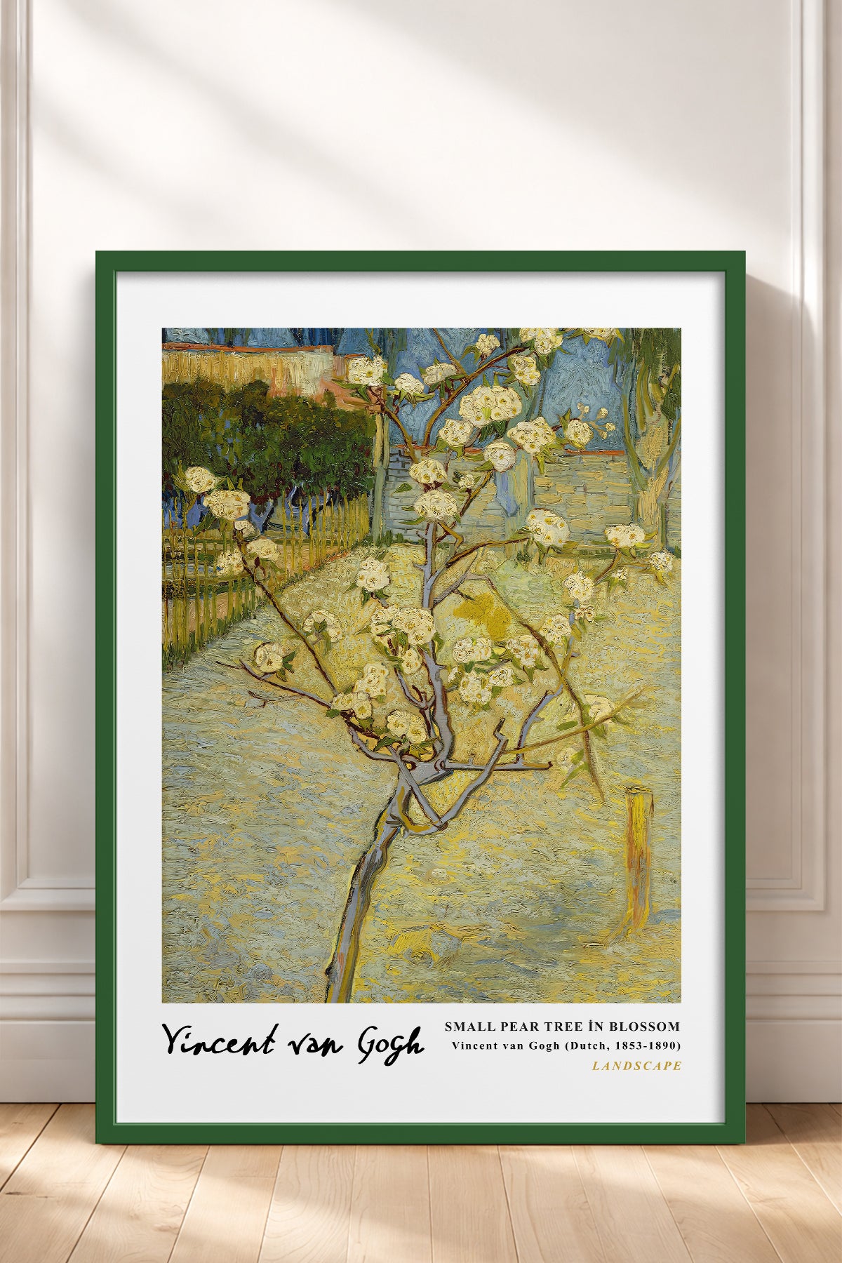 HOMEPACK Ahşap Çerçeveli Tablo Çerçeveli Poster Sanatsal Modern Duvar Dekoru VAN GOGH-05