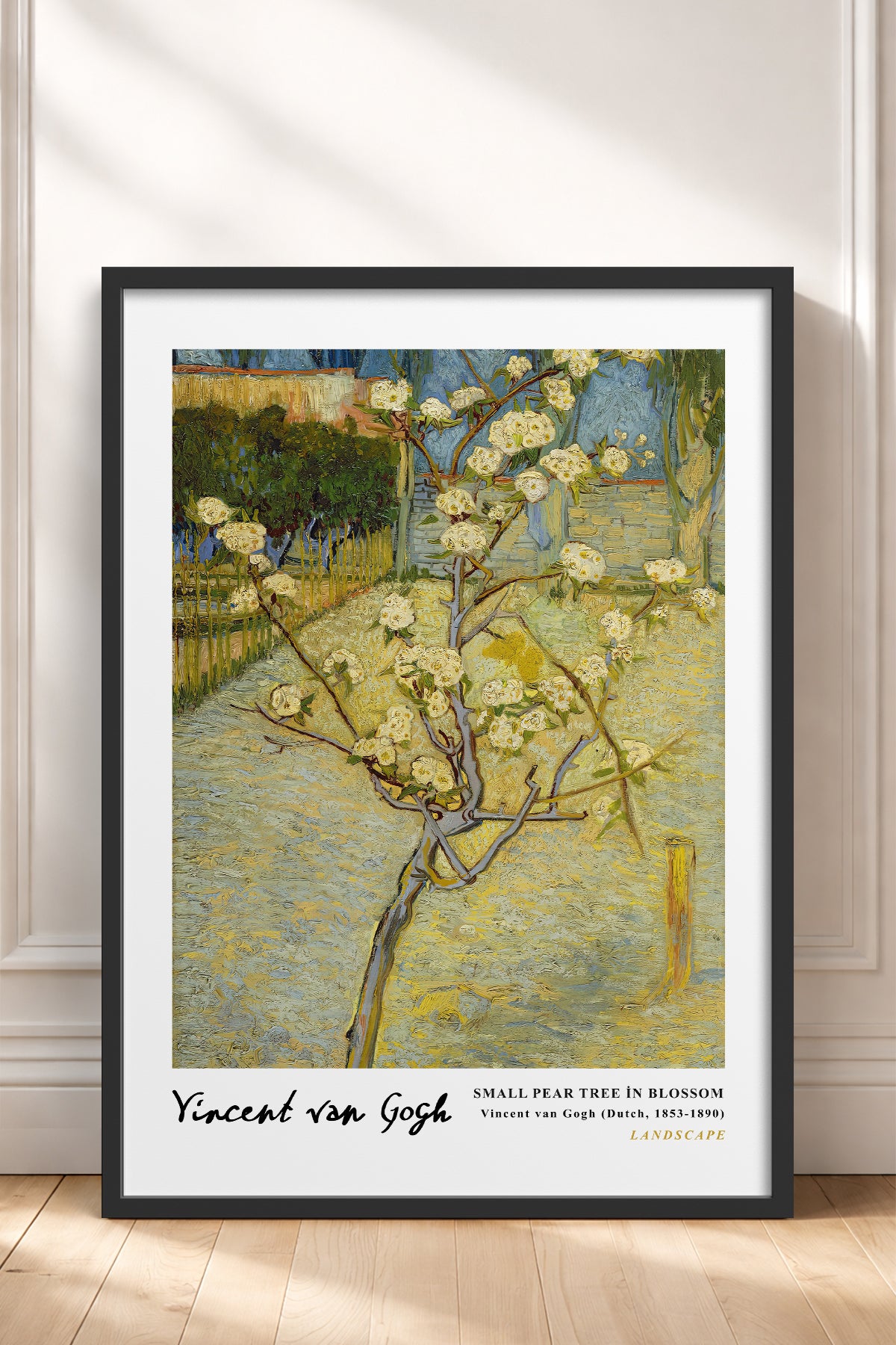 HOMEPACK Ahşap Çerçeveli Tablo Çerçeveli Poster Sanatsal Modern Duvar Dekoru VAN GOGH-05