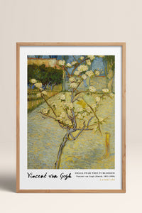 HOMEPACK Ahşap Çerçeveli Tablo Çerçeveli Poster Sanatsal Modern Duvar Dekoru VAN GOGH-05