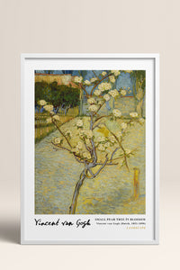 HOMEPACK Ahşap Çerçeveli Tablo Çerçeveli Poster Sanatsal Modern Duvar Dekoru VAN GOGH-05