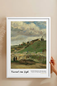 HOMEPACK Ahşap Çerçeveli Tablo Çerçeveli Poster Sanatsal Modern Duvar Dekoru VAN GOGH-06