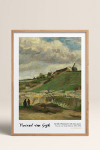 HOMEPACK Ahşap Çerçeveli Tablo Çerçeveli Poster Sanatsal Modern Duvar Dekoru VAN GOGH-06