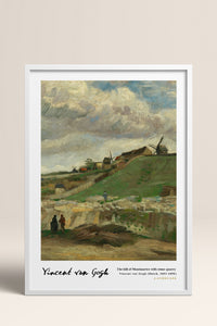 HOMEPACK Ahşap Çerçeveli Tablo Çerçeveli Poster Sanatsal Modern Duvar Dekoru VAN GOGH-06