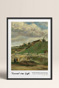 HOMEPACK Ahşap Çerçeveli Tablo Çerçeveli Poster Sanatsal Modern Duvar Dekoru VAN GOGH-06