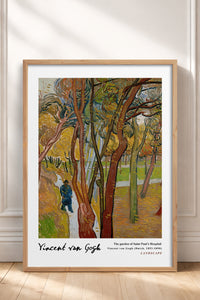 HOMEPACK Ahşap Çerçeveli Tablo Çerçeveli Poster Sanatsal Modern Duvar Dekoru VAN GOGH-07