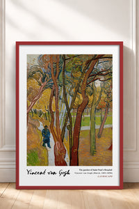 HOMEPACK Ahşap Çerçeveli Tablo Çerçeveli Poster Sanatsal Modern Duvar Dekoru VAN GOGH-07