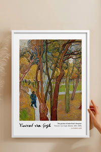 HOMEPACK Ahşap Çerçeveli Tablo Çerçeveli Poster Sanatsal Modern Duvar Dekoru VAN GOGH-07
