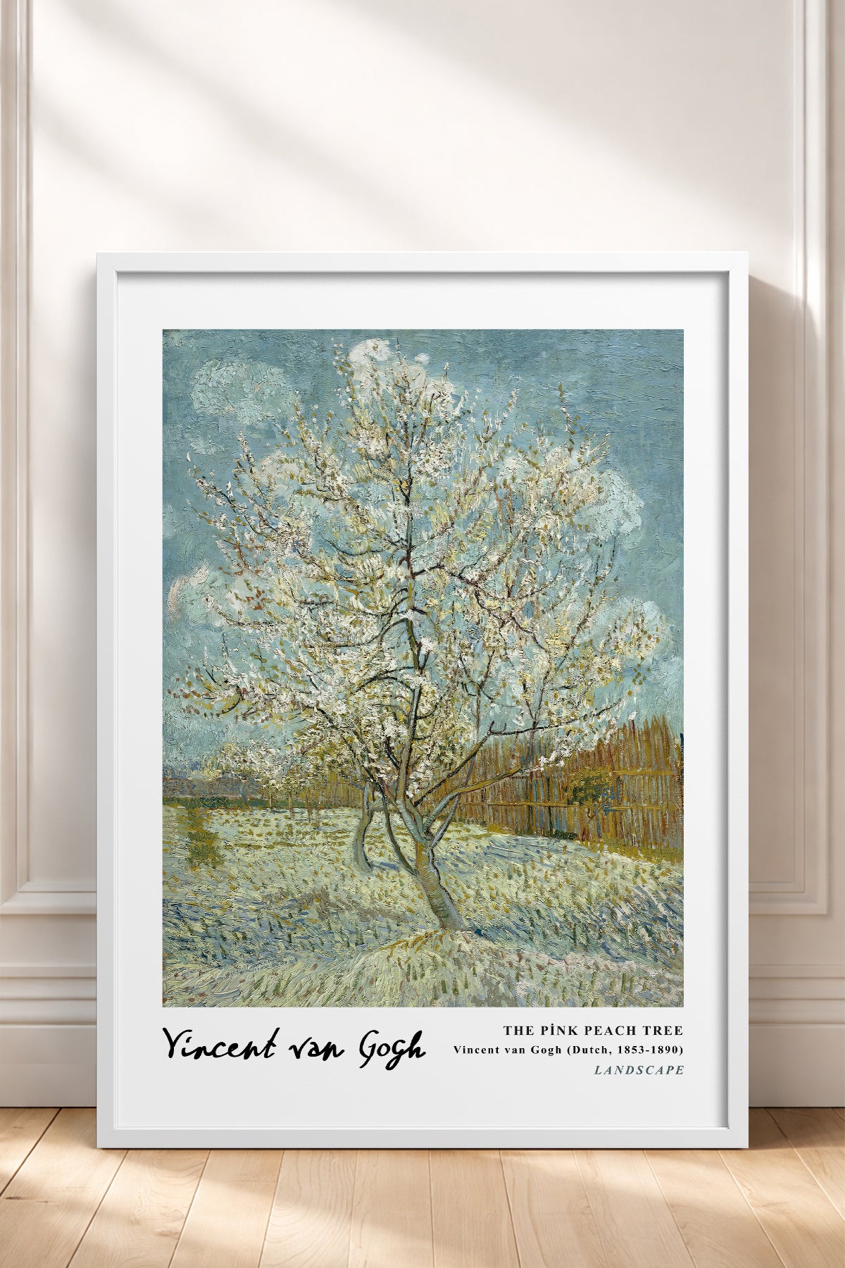 HOMEPACK Ahşap Çerçeveli Tablo Çerçeveli Poster Sanatsal Modern Duvar Dekoru VAN GOGH-08