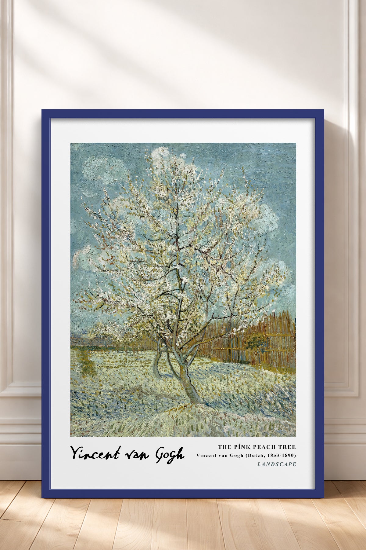 HOMEPACK Ahşap Çerçeveli Tablo Çerçeveli Poster Sanatsal Modern Duvar Dekoru VAN GOGH-08