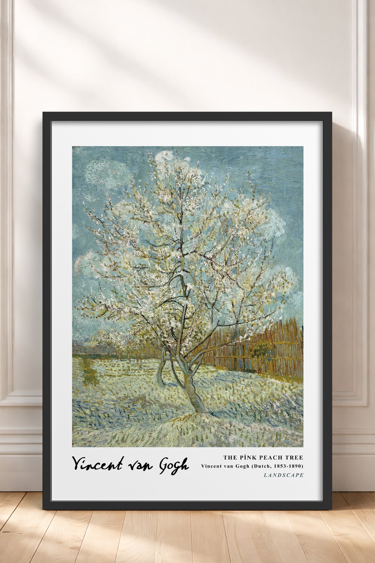 HOMEPACK Ahşap Çerçeveli Tablo Çerçeveli Poster Sanatsal Modern Duvar Dekoru VAN GOGH-08
