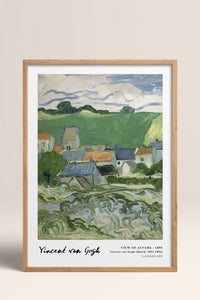 HOMEPACK Ahşap Çerçeveli Tablo Çerçeveli Poster Sanatsal Modern Duvar Dekoru VAN GOGH-09