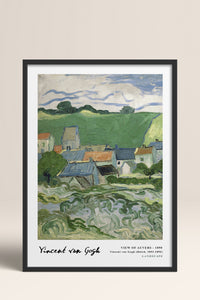 HOMEPACK Ahşap Çerçeveli Tablo Çerçeveli Poster Sanatsal Modern Duvar Dekoru VAN GOGH-09