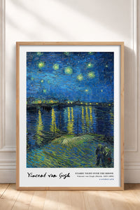 HOMEPACK Ahşap Çerçeveli Tablo Çerçeveli Poster Sanatsal Modern Duvar Dekoru VAN GOGH-10