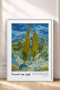 HOMEPACK Ahşap Çerçeveli Tablo Çerçeveli Poster Sanatsal Modern Duvar Dekoru VAN GOGH-11