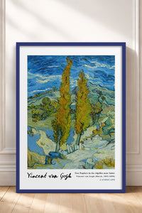 HOMEPACK Ahşap Çerçeveli Tablo Çerçeveli Poster Sanatsal Modern Duvar Dekoru VAN GOGH-11