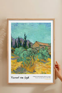 HOMEPACK Ahşap Çerçeveli Tablo Çerçeveli Poster Sanatsal Modern Duvar Dekoru VAN GOGH-12
