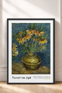 HOMEPACK Ahşap Çerçeveli Tablo Çerçeveli Poster Sanatsal Modern Duvar Dekoru VAN GOGH-13