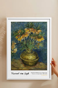 HOMEPACK Ahşap Çerçeveli Tablo Çerçeveli Poster Sanatsal Modern Duvar Dekoru VAN GOGH-13