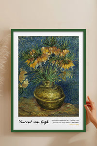 HOMEPACK Ahşap Çerçeveli Tablo Çerçeveli Poster Sanatsal Modern Duvar Dekoru VAN GOGH-13