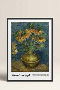 HOMEPACK Ahşap Çerçeveli Tablo Çerçeveli Poster Sanatsal Modern Duvar Dekoru VAN GOGH-13