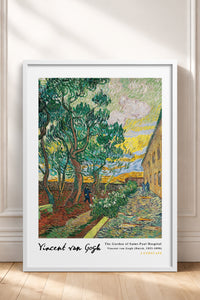 HOMEPACK Ahşap Çerçeveli Tablo Çerçeveli Poster Sanatsal Modern Duvar Dekoru VAN GOGH-14