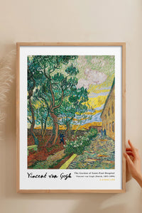 HOMEPACK Ahşap Çerçeveli Tablo Çerçeveli Poster Sanatsal Modern Duvar Dekoru VAN GOGH-14