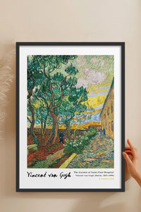 HOMEPACK Ahşap Çerçeveli Tablo Çerçeveli Poster Sanatsal Modern Duvar Dekoru VAN GOGH-14