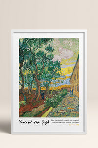HOMEPACK Ahşap Çerçeveli Tablo Çerçeveli Poster Sanatsal Modern Duvar Dekoru VAN GOGH-14