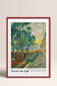 HOMEPACK Ahşap Çerçeveli Tablo Çerçeveli Poster Sanatsal Modern Duvar Dekoru VAN GOGH-14