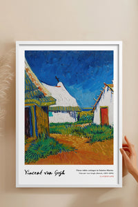 HOMEPACK Ahşap Çerçeveli Tablo Çerçeveli Poster Sanatsal Modern Duvar Dekoru VAN GOGH-15