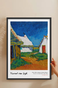 HOMEPACK Ahşap Çerçeveli Tablo Çerçeveli Poster Sanatsal Modern Duvar Dekoru VAN GOGH-15