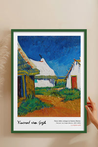HOMEPACK Ahşap Çerçeveli Tablo Çerçeveli Poster Sanatsal Modern Duvar Dekoru VAN GOGH-15
