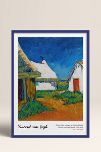 HOMEPACK Ahşap Çerçeveli Tablo Çerçeveli Poster Sanatsal Modern Duvar Dekoru VAN GOGH-15