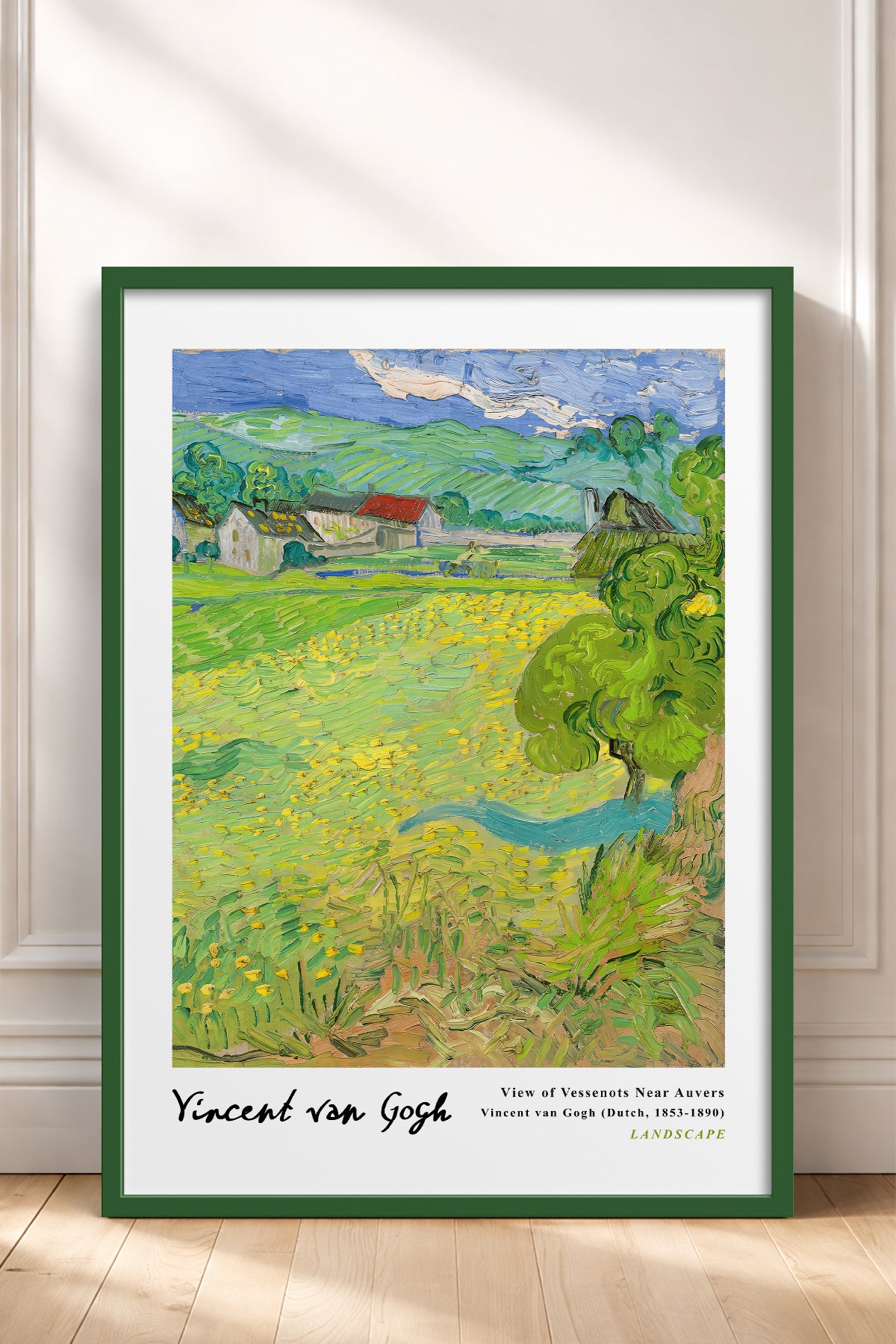 HOMEPACK Ahşap Çerçeveli Tablo Çerçeveli Poster Sanatsal Modern Duvar Dekoru VAN GOGH-16