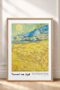 HOMEPACK Ahşap Çerçeveli Tablo Çerçeveli Poster Sanatsal Modern Duvar Dekoru VAN GOGH-17