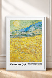 HOMEPACK Ahşap Çerçeveli Tablo Çerçeveli Poster Sanatsal Modern Duvar Dekoru VAN GOGH-17
