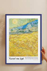 HOMEPACK Ahşap Çerçeveli Tablo Çerçeveli Poster Sanatsal Modern Duvar Dekoru VAN GOGH-17