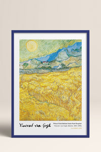 HOMEPACK Ahşap Çerçeveli Tablo Çerçeveli Poster Sanatsal Modern Duvar Dekoru VAN GOGH-17