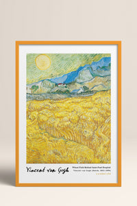 HOMEPACK Ahşap Çerçeveli Tablo Çerçeveli Poster Sanatsal Modern Duvar Dekoru VAN GOGH-17