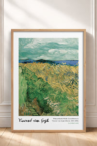 HOMEPACK Ahşap Çerçeveli Tablo Çerçeveli Poster Sanatsal Modern Duvar Dekoru VAN GOGH-18