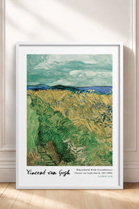 HOMEPACK Ahşap Çerçeveli Tablo Çerçeveli Poster Sanatsal Modern Duvar Dekoru VAN GOGH-18