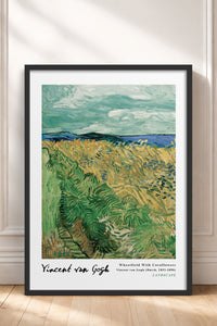 HOMEPACK Ahşap Çerçeveli Tablo Çerçeveli Poster Sanatsal Modern Duvar Dekoru VAN GOGH-18