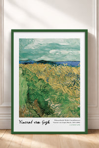 HOMEPACK Ahşap Çerçeveli Tablo Çerçeveli Poster Sanatsal Modern Duvar Dekoru VAN GOGH-18
