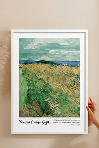 HOMEPACK Ahşap Çerçeveli Tablo Çerçeveli Poster Sanatsal Modern Duvar Dekoru VAN GOGH-18