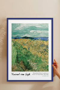 HOMEPACK Ahşap Çerçeveli Tablo Çerçeveli Poster Sanatsal Modern Duvar Dekoru VAN GOGH-18