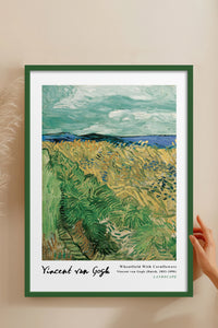 HOMEPACK Ahşap Çerçeveli Tablo Çerçeveli Poster Sanatsal Modern Duvar Dekoru VAN GOGH-18
