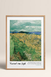 HOMEPACK Ahşap Çerçeveli Tablo Çerçeveli Poster Sanatsal Modern Duvar Dekoru VAN GOGH-18