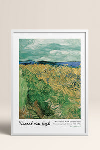 HOMEPACK Ahşap Çerçeveli Tablo Çerçeveli Poster Sanatsal Modern Duvar Dekoru VAN GOGH-18